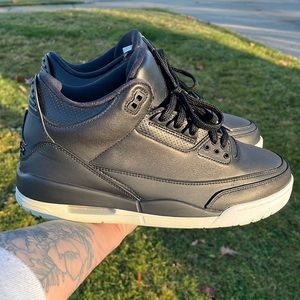 Jordan 3 (custom). Black and off white. Size 9.5.